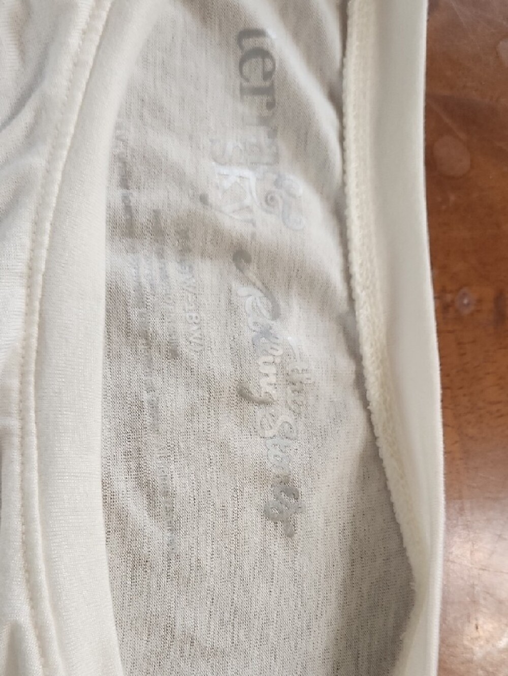 Terra & Sky Rolling Stones Cream Women’s Seamless Tank Top - Picture 2 of 3
